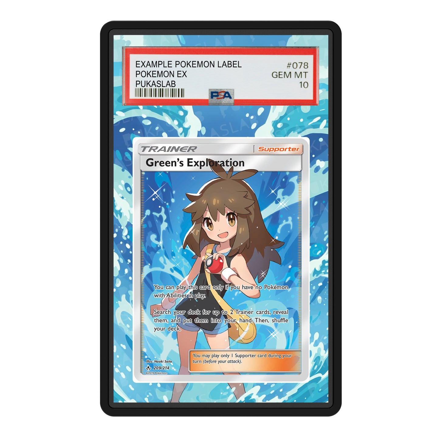 Green's Exploration Trainer 209/214 Psa Slab Extended Art - Pukaslab