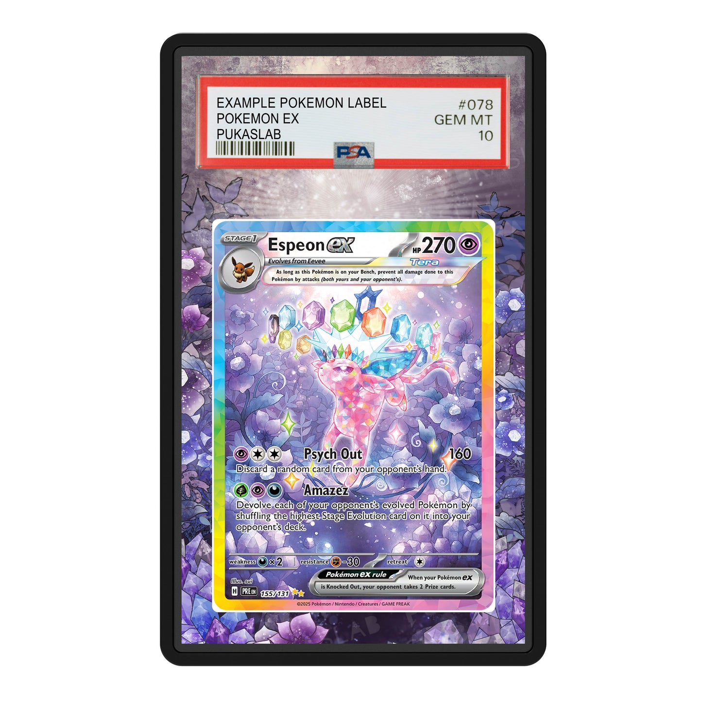 Espeon 155/131 Psa Slab Extended Art - Pukaslab