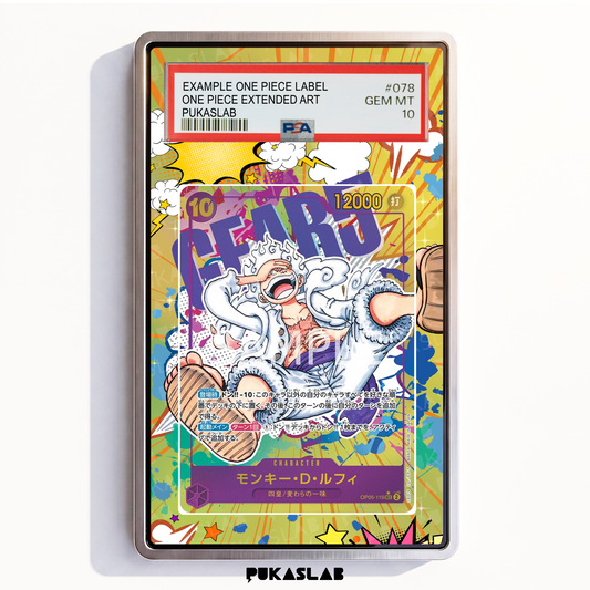 Monkey D. Luffy Gear 5 OP05-119 Sec 2 PSA One Piece Extended Art - Pukaslab