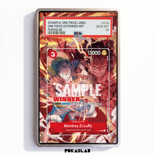 Monkey D. Luffy P-006 Promo PSA One Piece Extended Art - Pukaslab