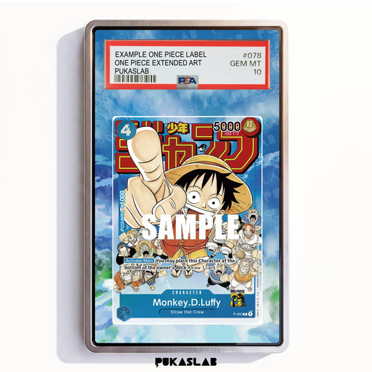Monkey D. Luffy P-033 Promo PSA One Piece Extended Art - Pukaslab