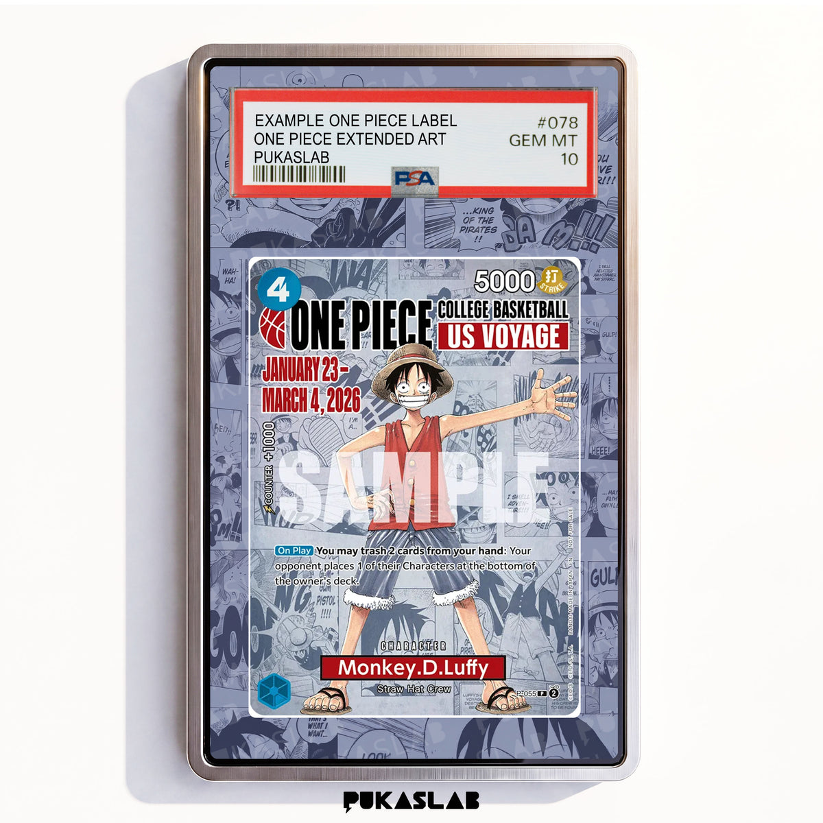 Monkey D. Luffy P-055 Promotion PSA One Piece Extended Art - Pukaslab