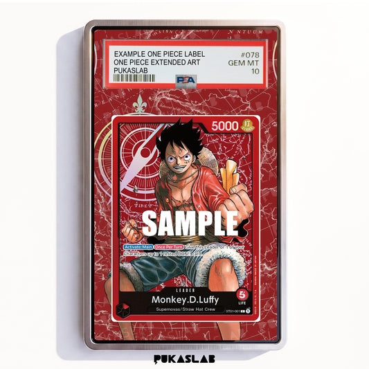 Monkey D. Luffy ST01-001 L PSA One Piece Extended Art - Pukaslab