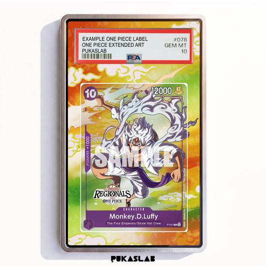 Monkey D. Luffy P041 Promo PSA One Piece Extended Art - Pukaslab