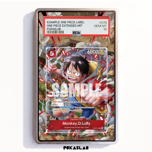 Monkey D. Luffy ST01-012 SR PSA One Piece Extended Art - Pukaslab