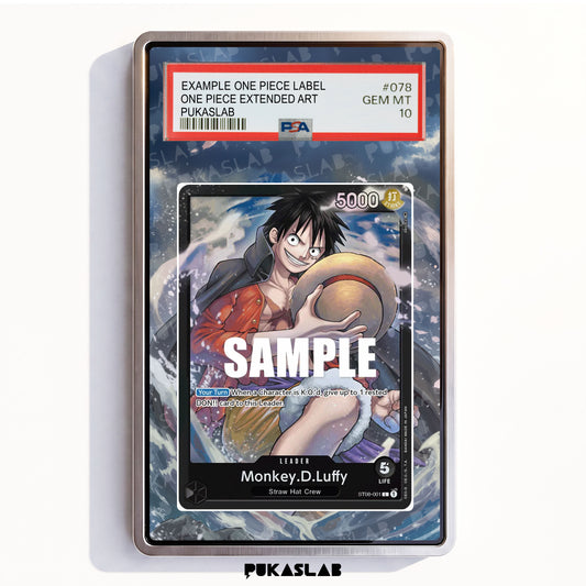 Monkey D. Luffy ST08-001 L PSA One Piece Extended Art - Pukaslab