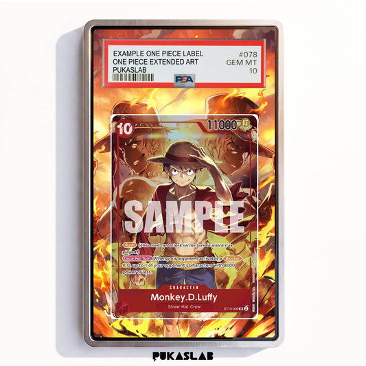 Monkey D. Luffy ST10-006 SR PSA One Piece Extended Art - Pukaslab