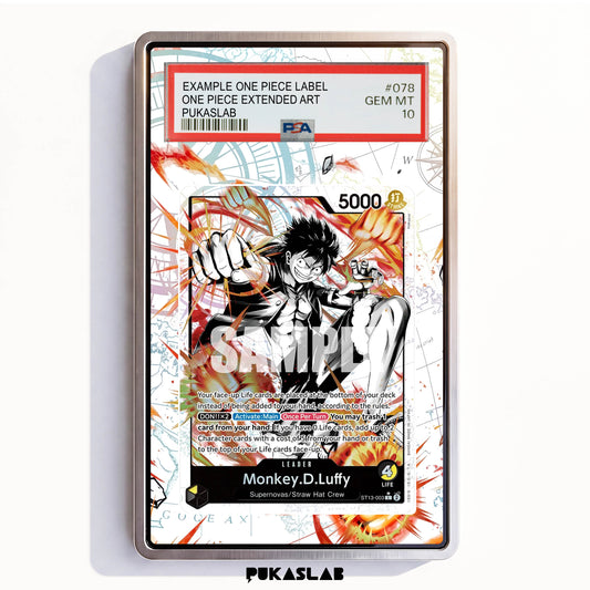 Monkey D. Luffy Leader ST13-003 L PSA One Piece Extended Art - Pukaslab