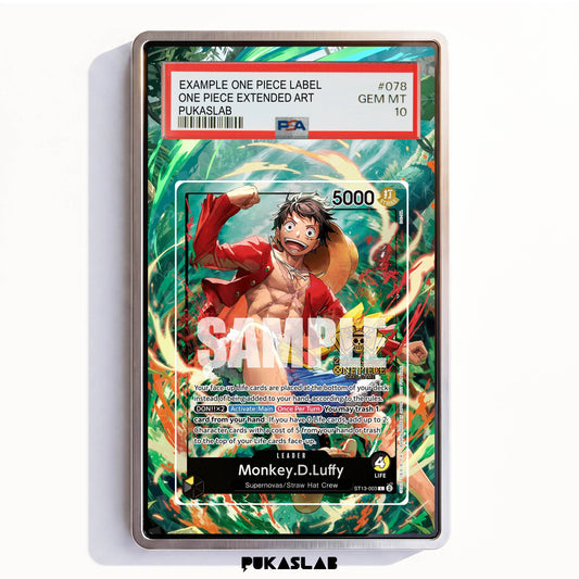 Monkey D. Luffy Leader ST13-003 L PSA One Piece Extended Art - Pukaslab