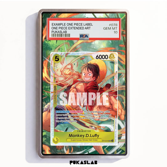 Monkey D. Luffy ST13-015 SR PSA One Piece Extended Art - Pukaslab