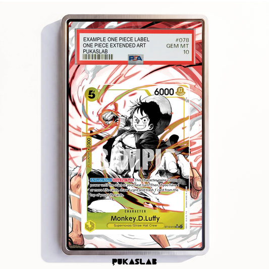 Monkey D. Luffy ST13-015 SR PSA One Piece Extended Art - Pukaslab