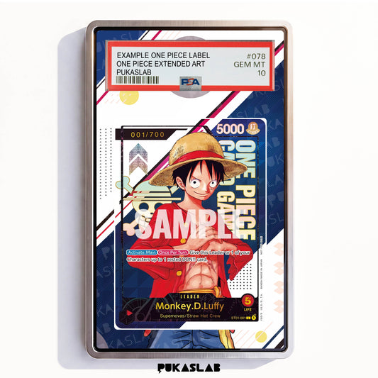 Monkey D. Luffy Leader ST01-001 L PSA One Piece Extended Art - Pukaslab