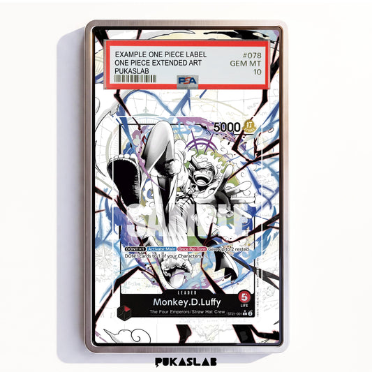 Monkey D. Luffy Leader ST21-001 L PSA One Piece Extended Art - Pukaslab