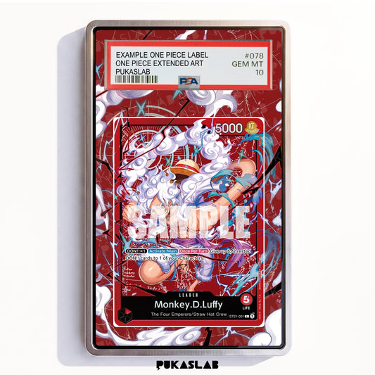 Monkey D. Luffy Leader ST21-001 L PSA One Piece Extended Art - Pukaslab