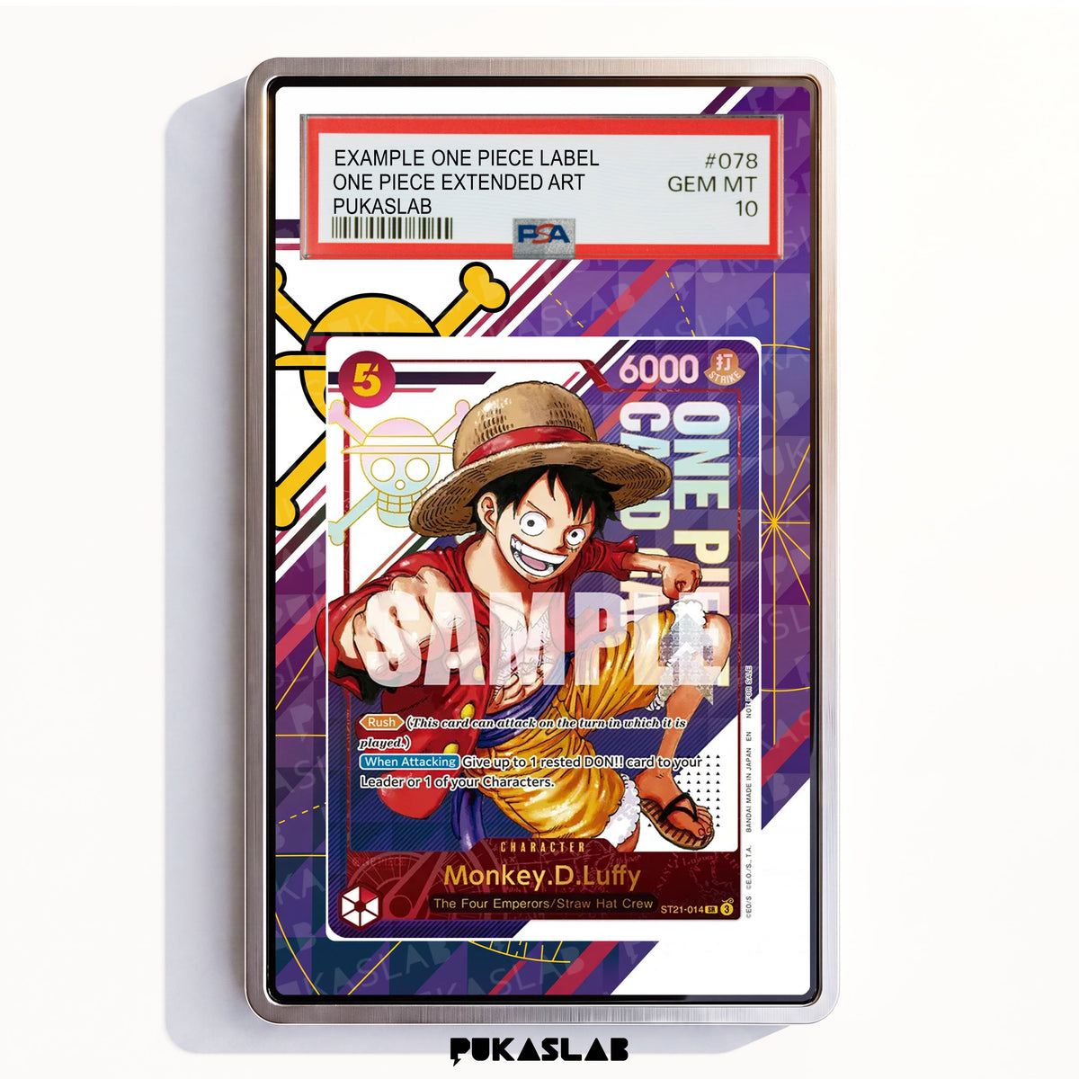 Monkey D. Luffy ST21-014 SR PSA One Piece Extended Art - Pukaslab