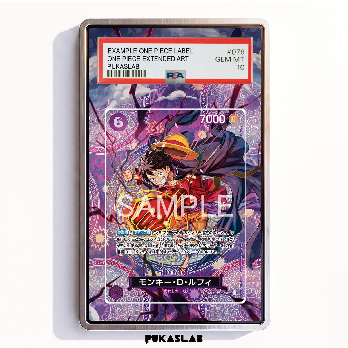 Monkey D. Luffy ST26-005 SR PSA One Piece Extended Art - Pukaslab