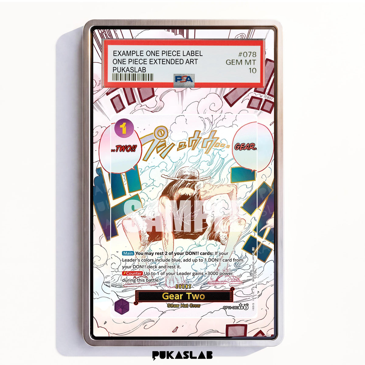 Monkey D. Luffy OP11-080 PSA One Piece Extended Art - Pukaslab