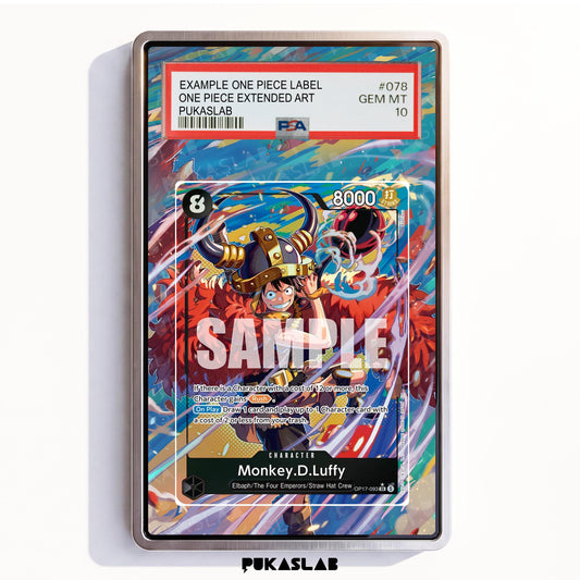 Monkey D. Luffy OP17-093 SR PSA One Piece Extended Art - Pukaslab