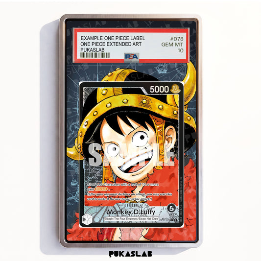 Monkey D. Luffy OP17-079 L PSA One Piece Extended Art - Pukaslab