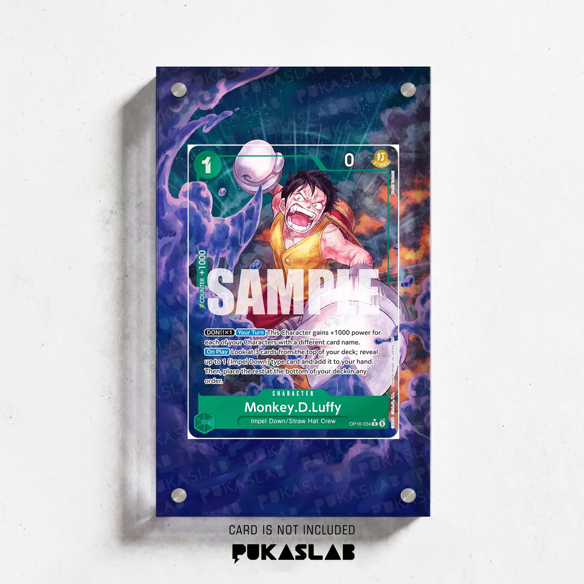 Monkey D. Luffy OP16-034 R Extended Art - Pukaslab