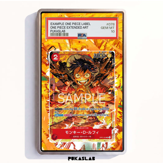 Monkey D. Luffy OP01-024 SR PSA One Piece Extended Art - Pukaslab