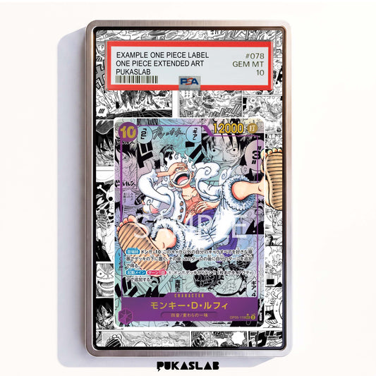 Monkey D. Luffy Manga Rare Japan Version Card OP05-119 Sec 2 PSA One Piece Extended Art - Pukaslab