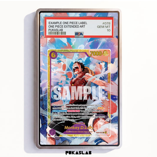 Monkey D. Luffy EB02-061 Sec 3 PSA One Piece Extended Art - Pukaslab