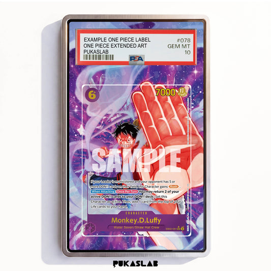 Monkey D. Luffy EB02-061 Sec 3 PSA One Piece Extended Art - Pukaslab