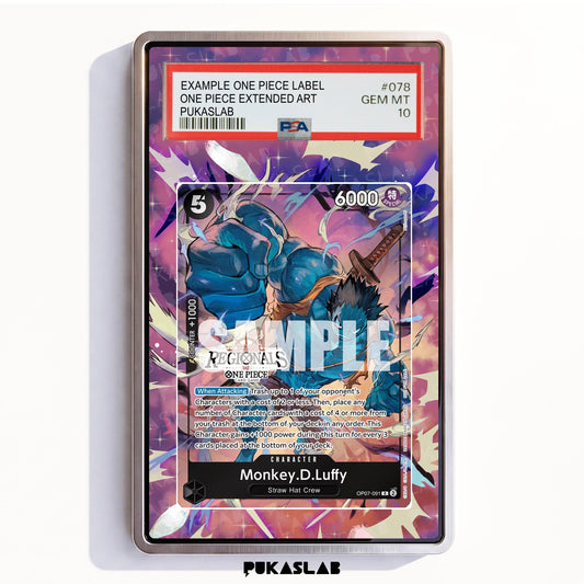 Monkey D. Luffy OP07-091 R PSA One Piece Extended Art - Pukaslab