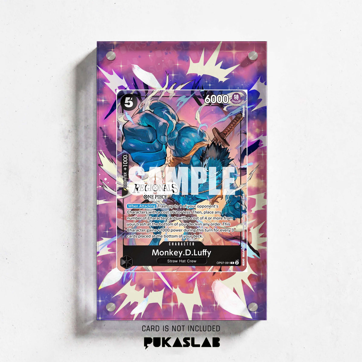 Monkey D. Luffy OP07-091 R Extended Art - Pukaslab