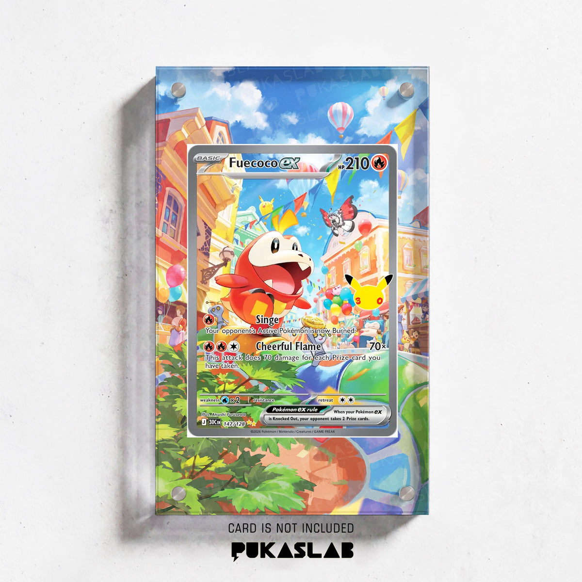 Fuecoco ex 147 30th Extended Art Magnetic Case- Pukaslab