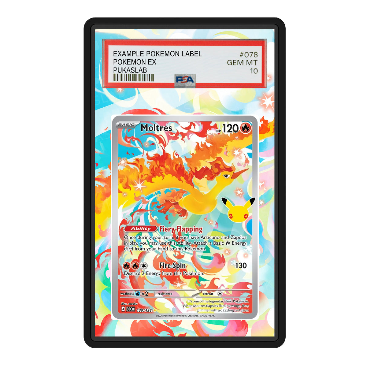 Moltres 130 30th PSA Extended Art - Pukaslab