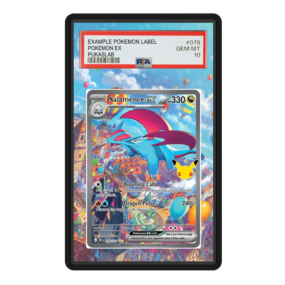 Salamence Ex 156 30th PSA Extended Art - Pukaslab