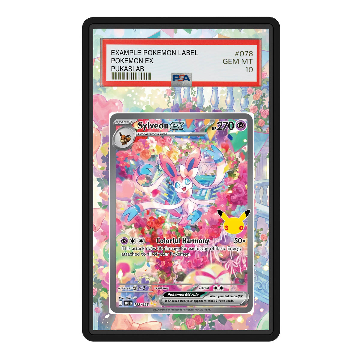 SylveonEx 153 30th PSA Extended Art - Pukaslab