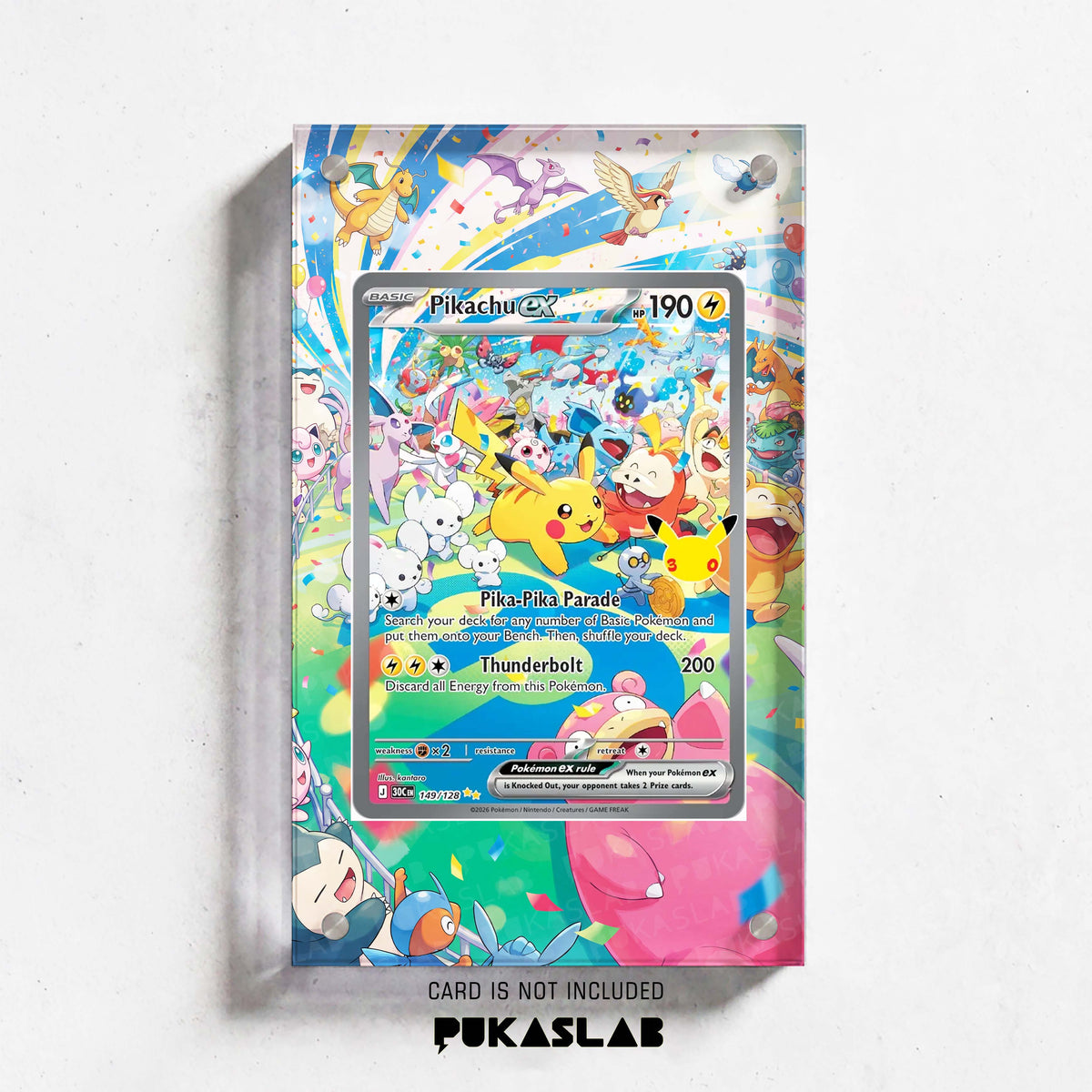 Pikachu ex 149 30th Extended Art Magnetic Case- Pukaslab