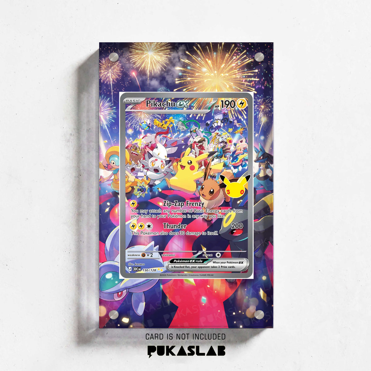 Pikachu ex 150 30th Extended Art Magnetic Case- Pukaslab