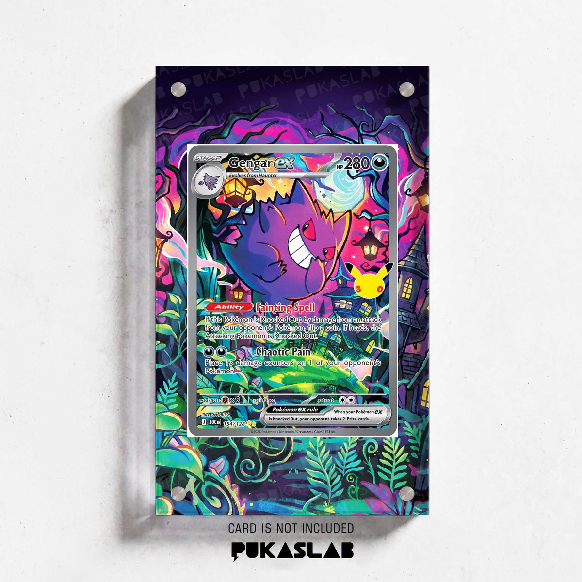 Gengar ex 154 30th Extended Art Magnetic Case- Pukaslab