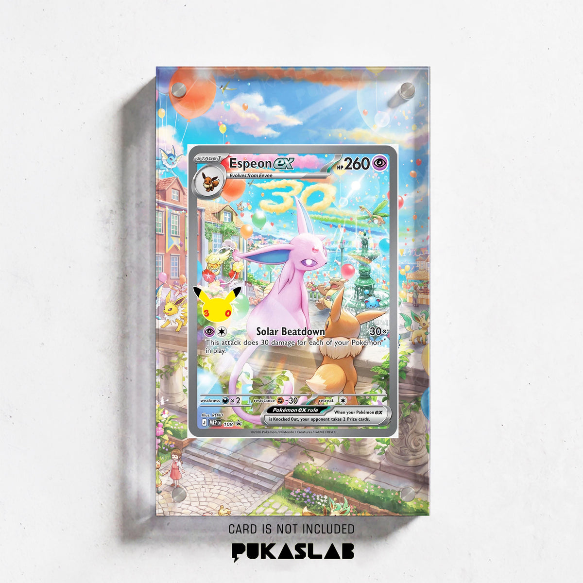 Espeon ex 108 30th Extended Art Magnetic Case- Pukaslab