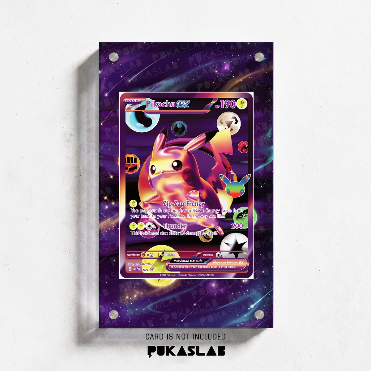 Pikachu ex 109 30th Extended Art Magnetic Case- Pukaslab