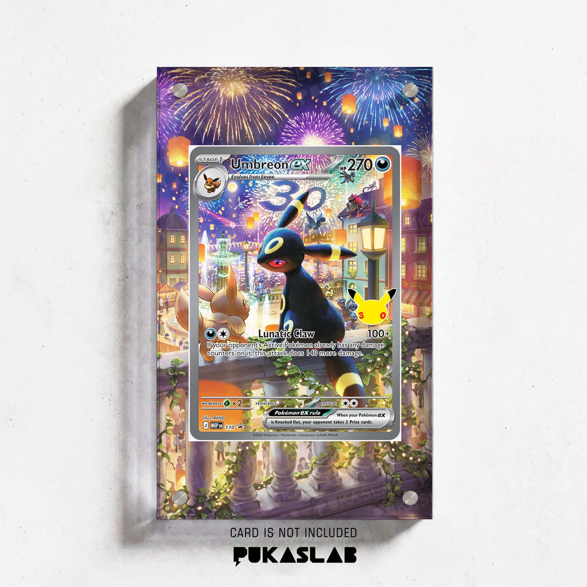 Umbreon ex 110 30th Extended Art Magnetic Case- Pukaslab