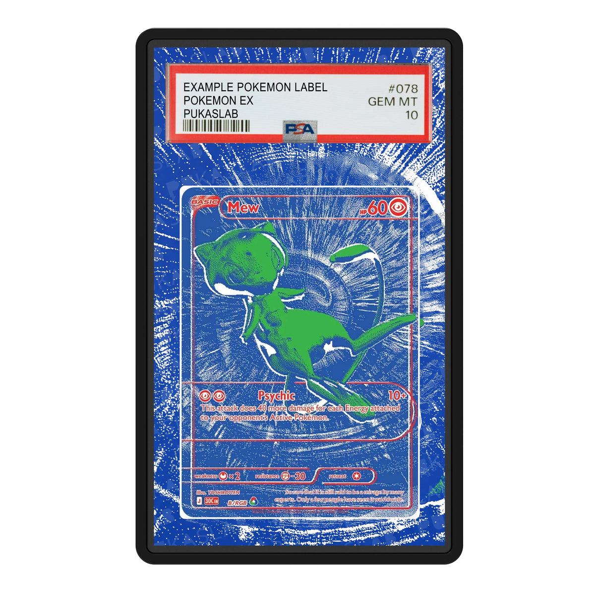 Mew B / RGB 30th PSA Extended Art - Pukaslab
