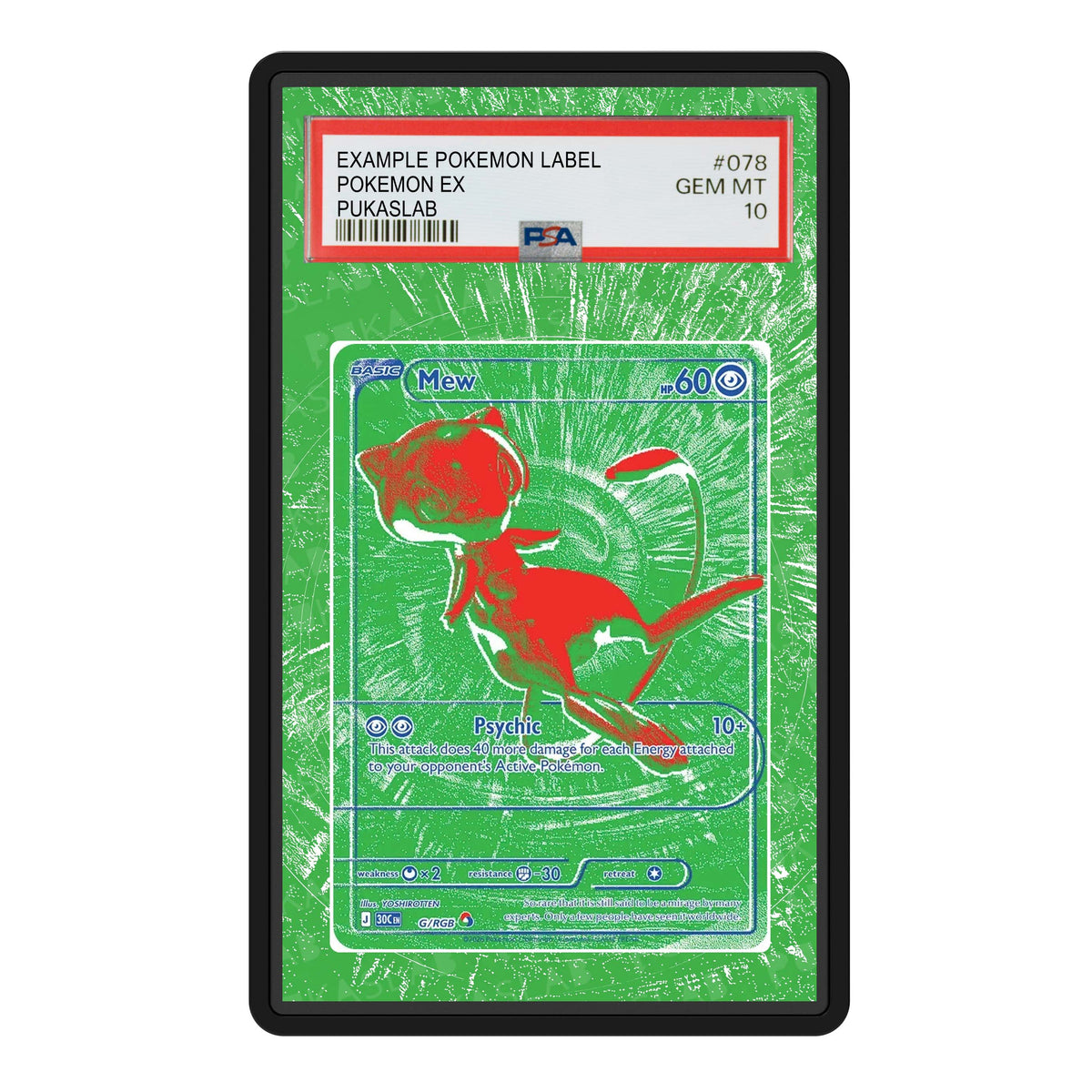 Mew G  /RGB 30th PSA Extended Art - Pukaslab
