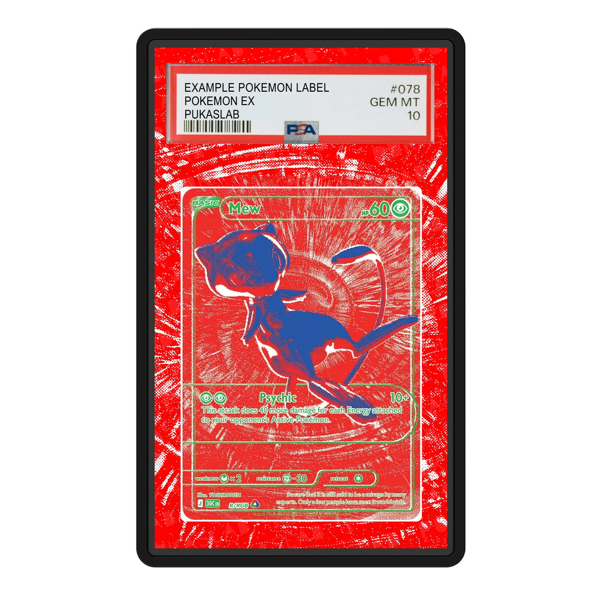 Mew R / RGB 30th PSA Extended Art - Pukaslab