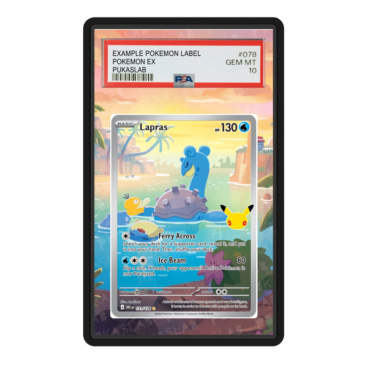 Lapras 131 30th PSA Extended Art - Pukaslab