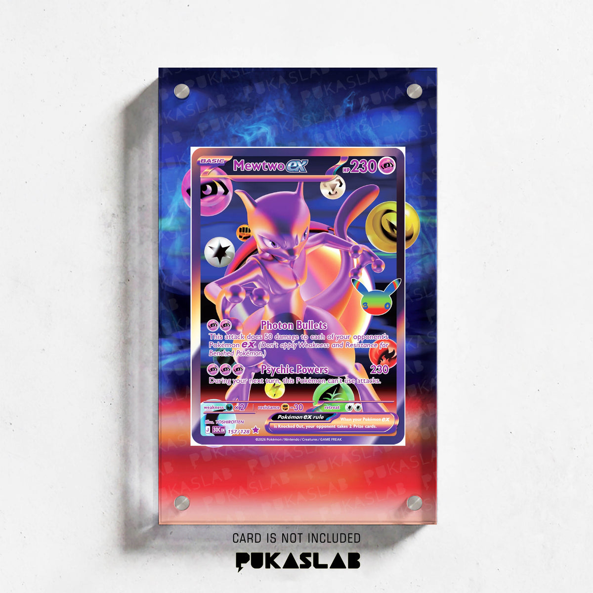 Mewtwo ex 157 30th Extended Art Magnetic Case- Pukaslab