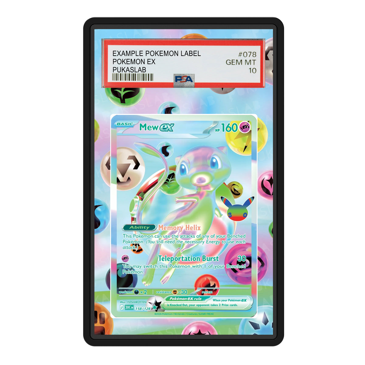 Mew ex 158 30th PSA Extended Art - Pukaslab