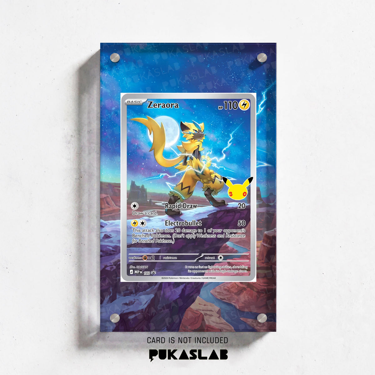 Zeraora 103 30th Extended Art Magnetic Case- Pukaslab
