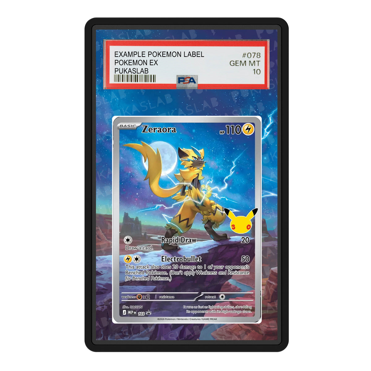 Zeraora 103 30th PSA Extended Art - Pukaslab