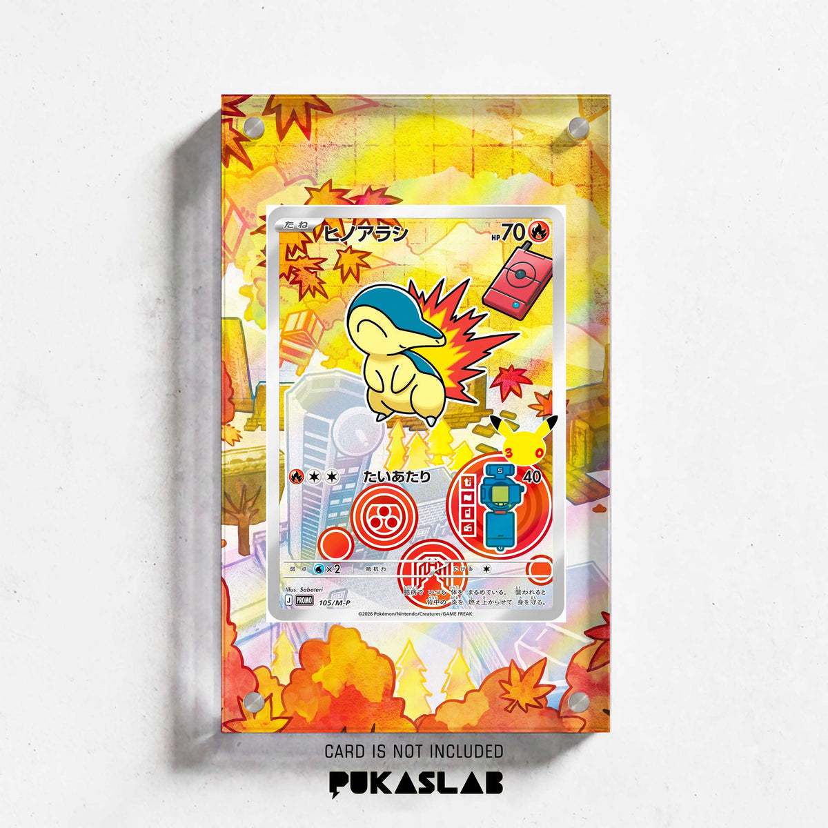 Cyndaquil 105 30th Extended Art Magnetic Case- Pukaslab