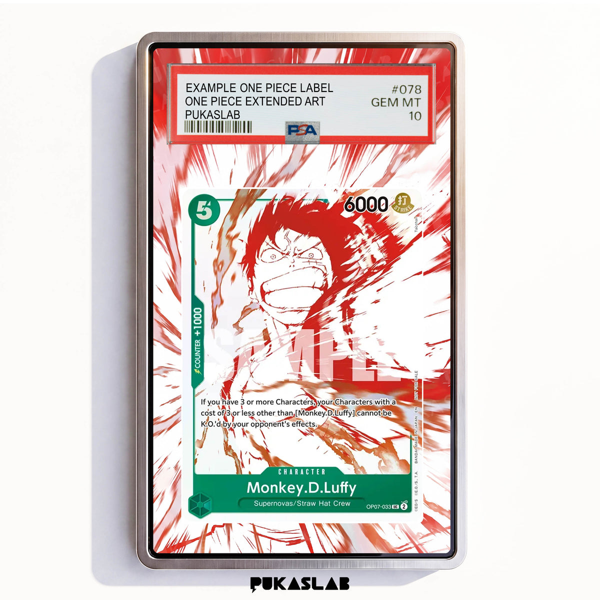 Monkey D. Luffy OP07-033 UC PSA One Piece Extended Art - Pukaslab